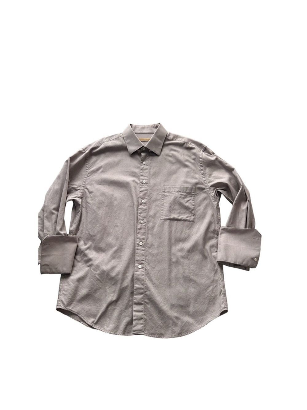 Men's Donna Karan Dress Shirt Size 17 34-35 Tan